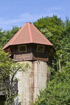 Heuhotel im Silo