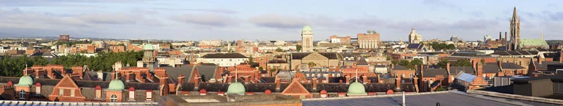 Blick auf das Zentrum von Dublin
