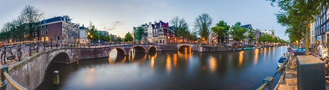 Keizersgracht Kanal in Amsterdam