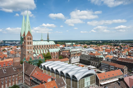 Blick auf Lübecks Innenstadt