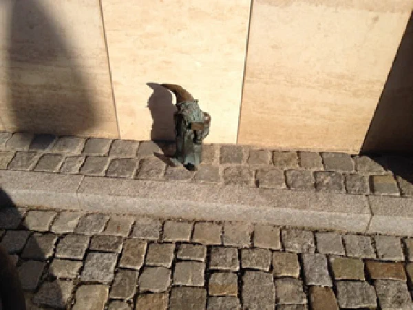 Grimmiger Zwerg bei Kusznica