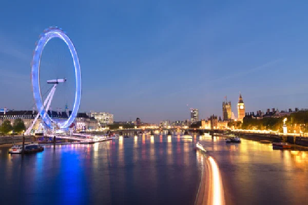 London Eye bei Nacht