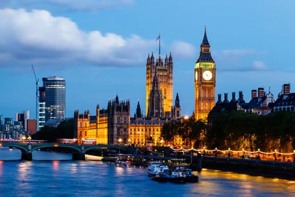 London in der Abenddämmerung