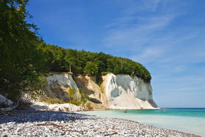 Die Kreidefelsen auf Rügen im Sommer
