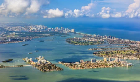 Küste von Miami im US Bundesstaat Florida