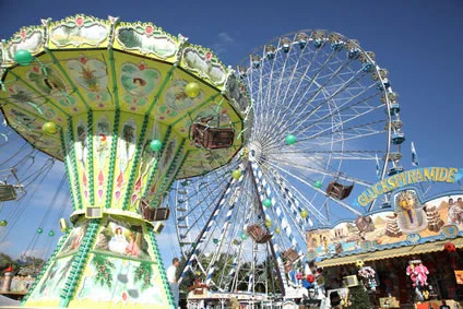 Fahrgeschäfte auf dem Oktoberfest in München
